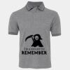 JB's  BIRDS EYE POLO   CHARCOAL - S Thumbnail