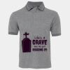 JB's  BIRDS EYE POLO   CHARCOAL - S Thumbnail