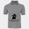 JB's  BIRDS EYE POLO   CHARCOAL - S Thumbnail