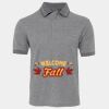 JB's  BIRDS EYE POLO   CHARCOAL - S Thumbnail