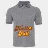 JB's  BIRDS EYE POLO   CHARCOAL - S Thumbnail