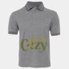 JB's  BIRDS EYE POLO   CHARCOAL - S Thumbnail