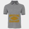 JB's  BIRDS EYE POLO   CHARCOAL - S Thumbnail