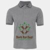JB's  BIRDS EYE POLO   CHARCOAL - S Thumbnail