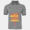 JB's  BIRDS EYE POLO   CHARCOAL - S Thumbnail