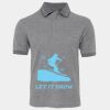 JB's  BIRDS EYE POLO   CHARCOAL - S Thumbnail