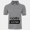 JB's  BIRDS EYE POLO   CHARCOAL - S Thumbnail
