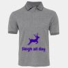 JB's  BIRDS EYE POLO   CHARCOAL - S Thumbnail
