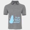 JB's  BIRDS EYE POLO   CHARCOAL - S Thumbnail