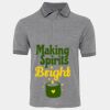 JB's  BIRDS EYE POLO   CHARCOAL - S Thumbnail