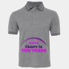 JB's  BIRDS EYE POLO   CHARCOAL - S Thumbnail