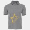 JB's  BIRDS EYE POLO   CHARCOAL - S Thumbnail