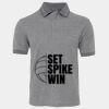 JB's  BIRDS EYE POLO   CHARCOAL - S Thumbnail