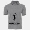 JB's  BIRDS EYE POLO   CHARCOAL - S Thumbnail