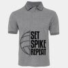JB's  BIRDS EYE POLO   CHARCOAL - S Thumbnail