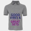 JB's  BIRDS EYE POLO   CHARCOAL - S Thumbnail