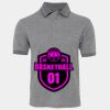 JB's  BIRDS EYE POLO   CHARCOAL - S Thumbnail