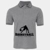 JB's  BIRDS EYE POLO   CHARCOAL - S Thumbnail