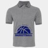 JB's  BIRDS EYE POLO   CHARCOAL - S Thumbnail