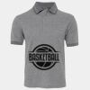 JB's  BIRDS EYE POLO   CHARCOAL - S Thumbnail