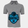 JB's  BIRDS EYE POLO   CHARCOAL - S Thumbnail