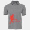 JB's  BIRDS EYE POLO   CHARCOAL - S Thumbnail