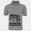JB's  BIRDS EYE POLO   CHARCOAL - S Thumbnail