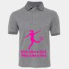 JB's  BIRDS EYE POLO   CHARCOAL - S Thumbnail