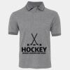JB's  BIRDS EYE POLO   CHARCOAL - S Thumbnail