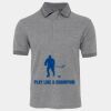 JB's  BIRDS EYE POLO   CHARCOAL - S Thumbnail
