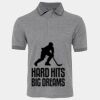 JB's  BIRDS EYE POLO   CHARCOAL - S Thumbnail