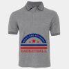 JB's  BIRDS EYE POLO   CHARCOAL - S Thumbnail