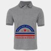 JB's  BIRDS EYE POLO   CHARCOAL - S Thumbnail