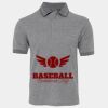 JB's  BIRDS EYE POLO   CHARCOAL - S Thumbnail