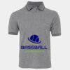 JB's  BIRDS EYE POLO   CHARCOAL - S Thumbnail