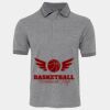 JB's  BIRDS EYE POLO   CHARCOAL - S Thumbnail