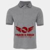JB's  BIRDS EYE POLO   CHARCOAL - S Thumbnail