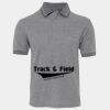 JB's  BIRDS EYE POLO   CHARCOAL - S Thumbnail