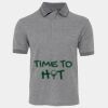 JB's  BIRDS EYE POLO   CHARCOAL - S Thumbnail