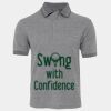 JB's  BIRDS EYE POLO   CHARCOAL - S Thumbnail