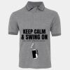 JB's  BIRDS EYE POLO   CHARCOAL - S Thumbnail