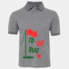 JB's  BIRDS EYE POLO   CHARCOAL - S Thumbnail