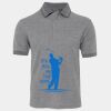 JB's  BIRDS EYE POLO   CHARCOAL - S Thumbnail