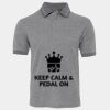 JB's  BIRDS EYE POLO   CHARCOAL - S Thumbnail