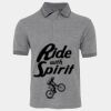 JB's  BIRDS EYE POLO   CHARCOAL - S Thumbnail