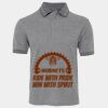 JB's  BIRDS EYE POLO   CHARCOAL - S Thumbnail