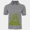 JB's  BIRDS EYE POLO   CHARCOAL - S Thumbnail