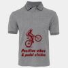 JB's  BIRDS EYE POLO   CHARCOAL - S Thumbnail