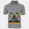 JB's  BIRDS EYE POLO   CHARCOAL - S Thumbnail