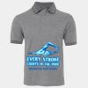 JB's  BIRDS EYE POLO   CHARCOAL - S Thumbnail